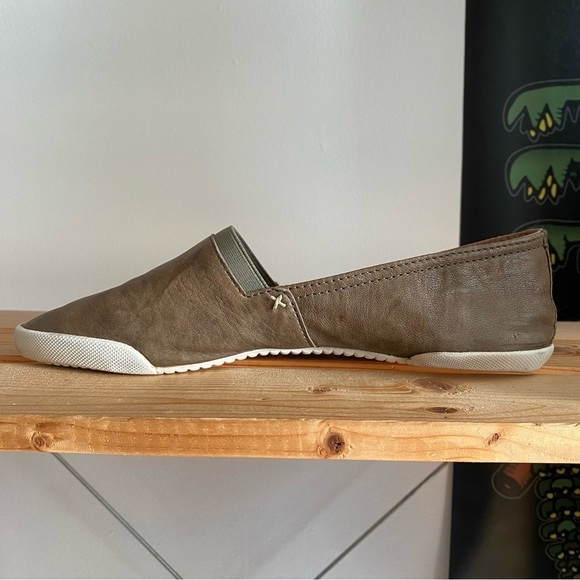 Frye Brown Leather Melanie Slip On Sneakers 10 - Picture 6 of 15